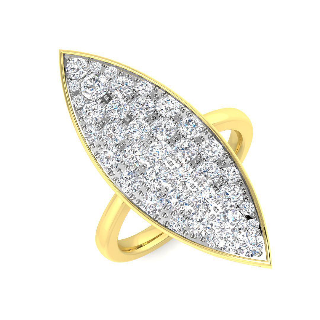 9ct Yellow Gold 1.53ct Laboratory Grown CVD Ring
