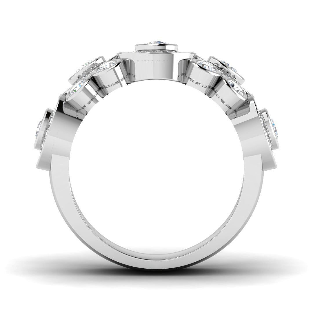 9ct White Gold 1.37ct Laboratory Grown CVD Ring