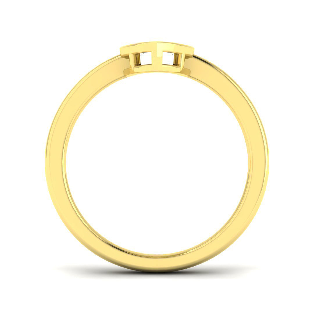 9ct Yellow Gold 0.47ct Laboratory Grown CVD Ring