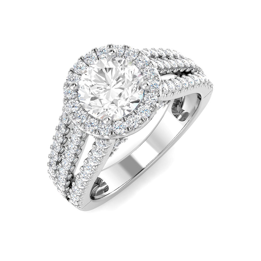 9ct White Gold 1.84ct D VS1 Laboratory Grown CVD Ring