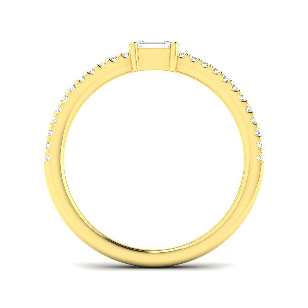 9ct Yellow Gold 0.31ct Diamond Ring