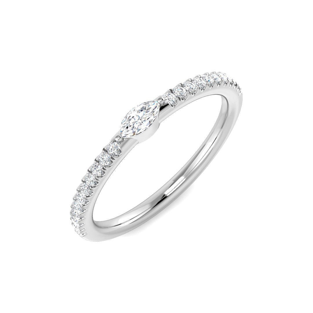Platinum 0.20ct Diamond Ring