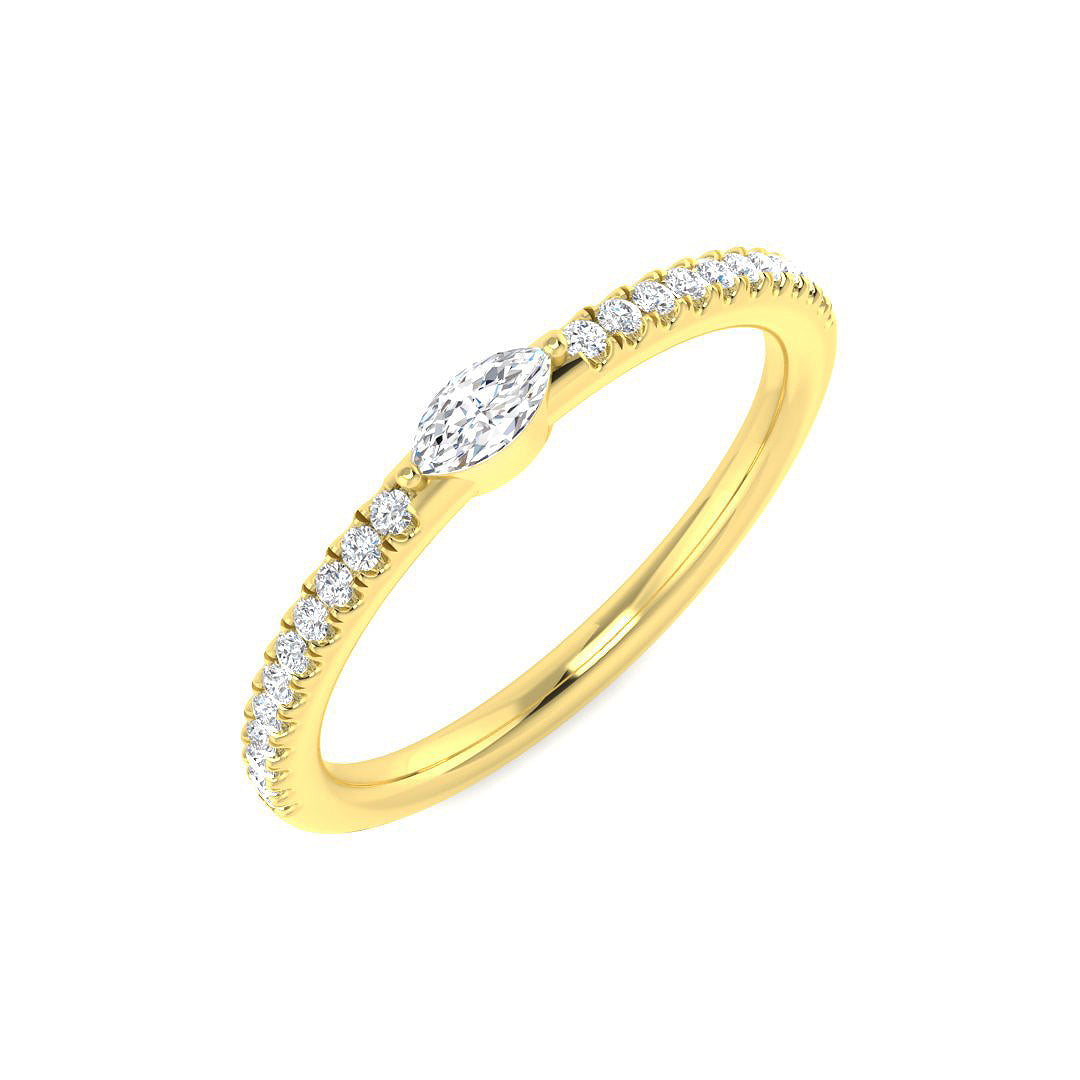 18ct Yellow Gold 0.20ct Diamond Ring