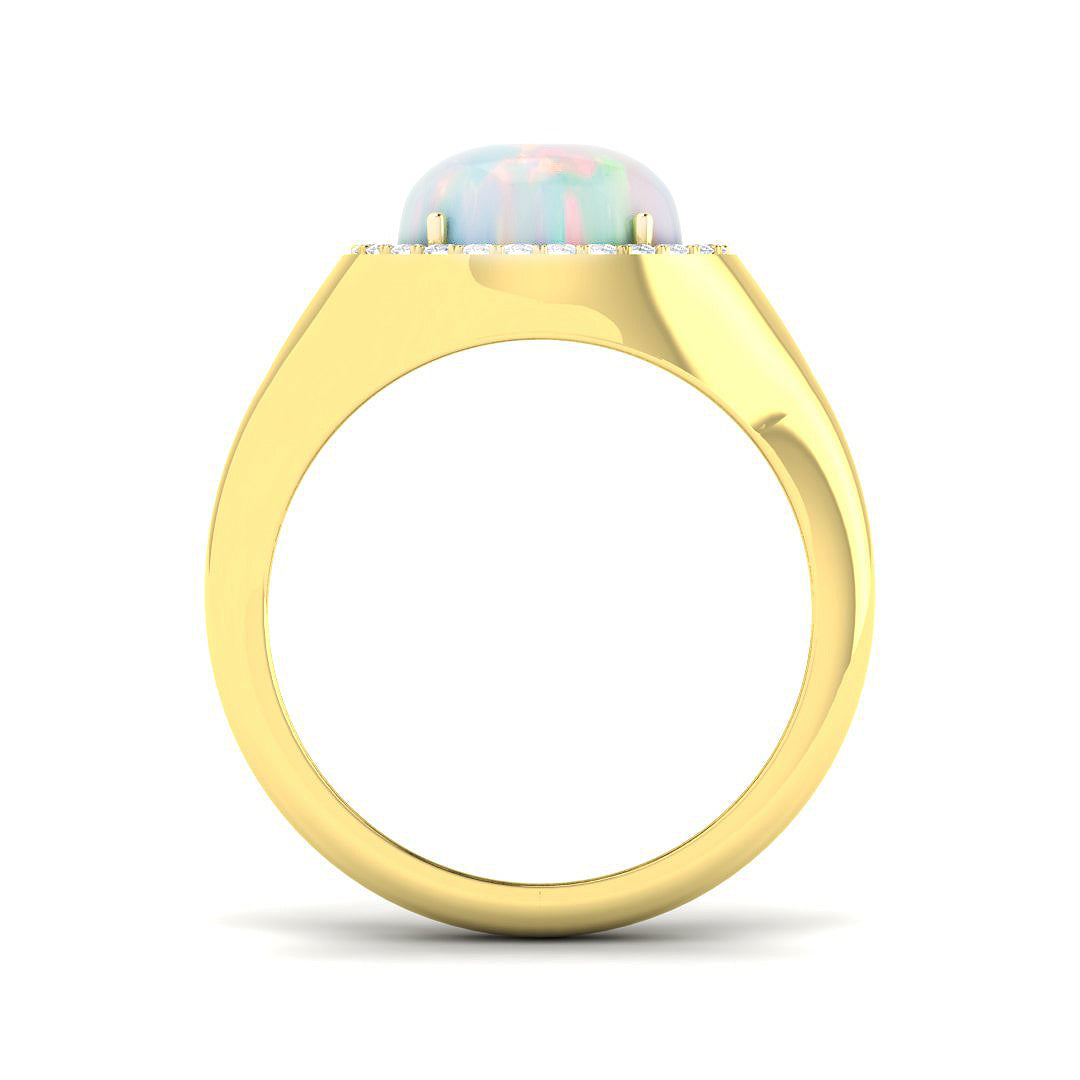 9ct Yellow Gold 1.28ct Opal Ring