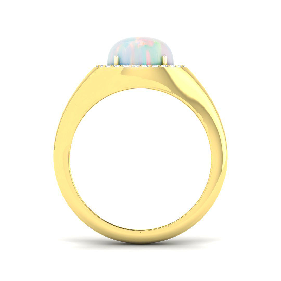 9ct Yellow Gold 1.31ct Opal Ring
