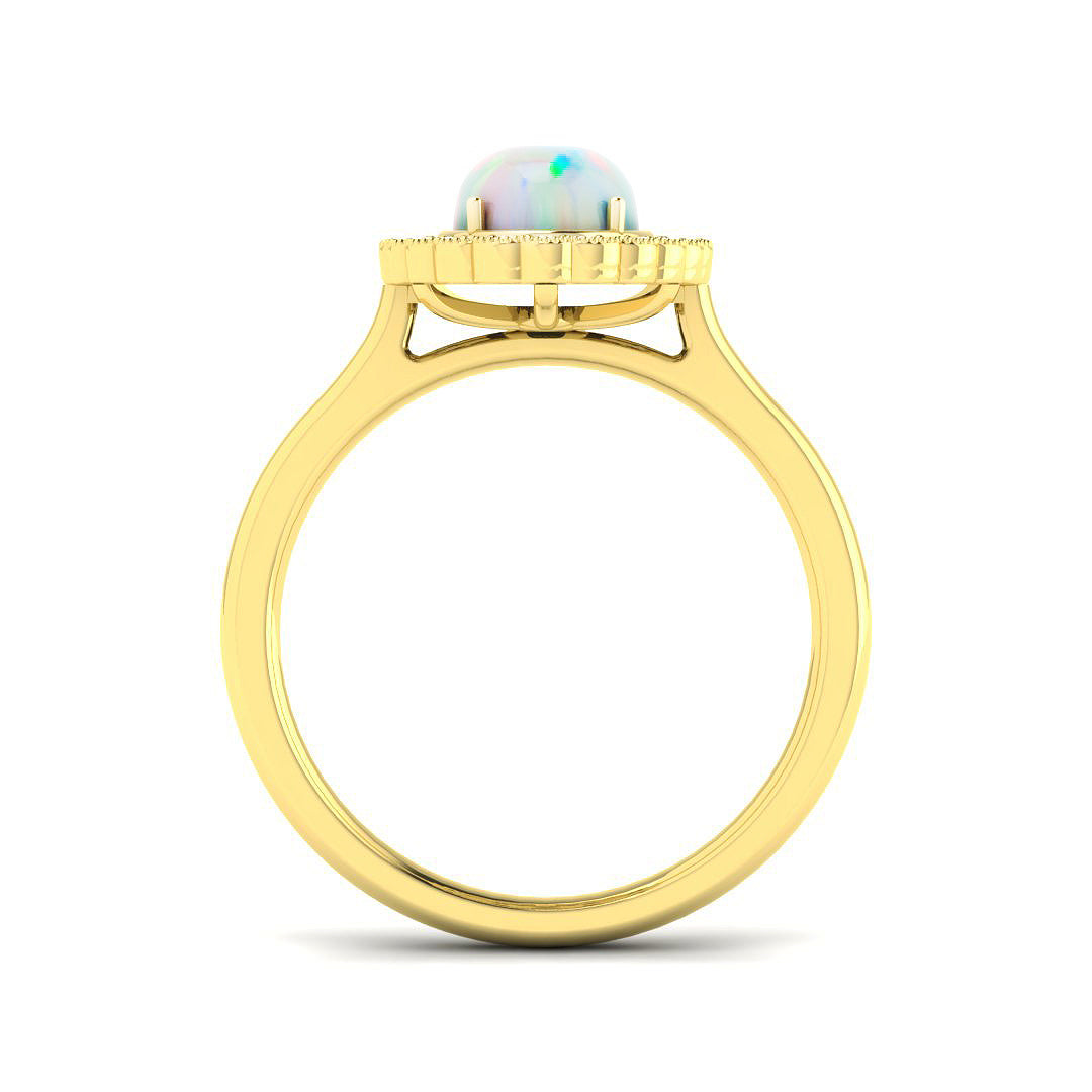 9ct Yellow Gold 1.55ct Opal Ring