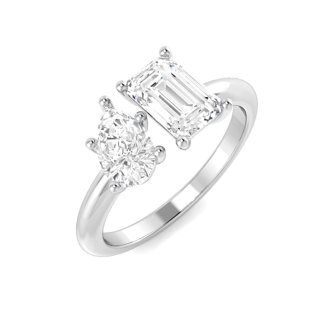 18ct White Gold 1.44ct Laboratory Grown CVD Ring