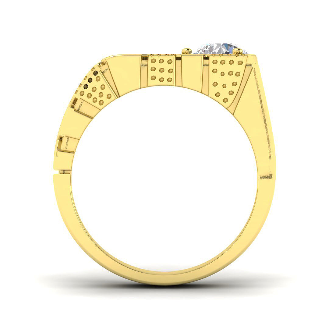 9ct Yellow Gold 1.00ct Laboratory Grown CVD Ring