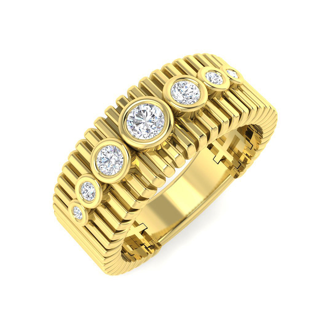 18ct Yellow Gold 0.31ct G SI2 Diamond Ring