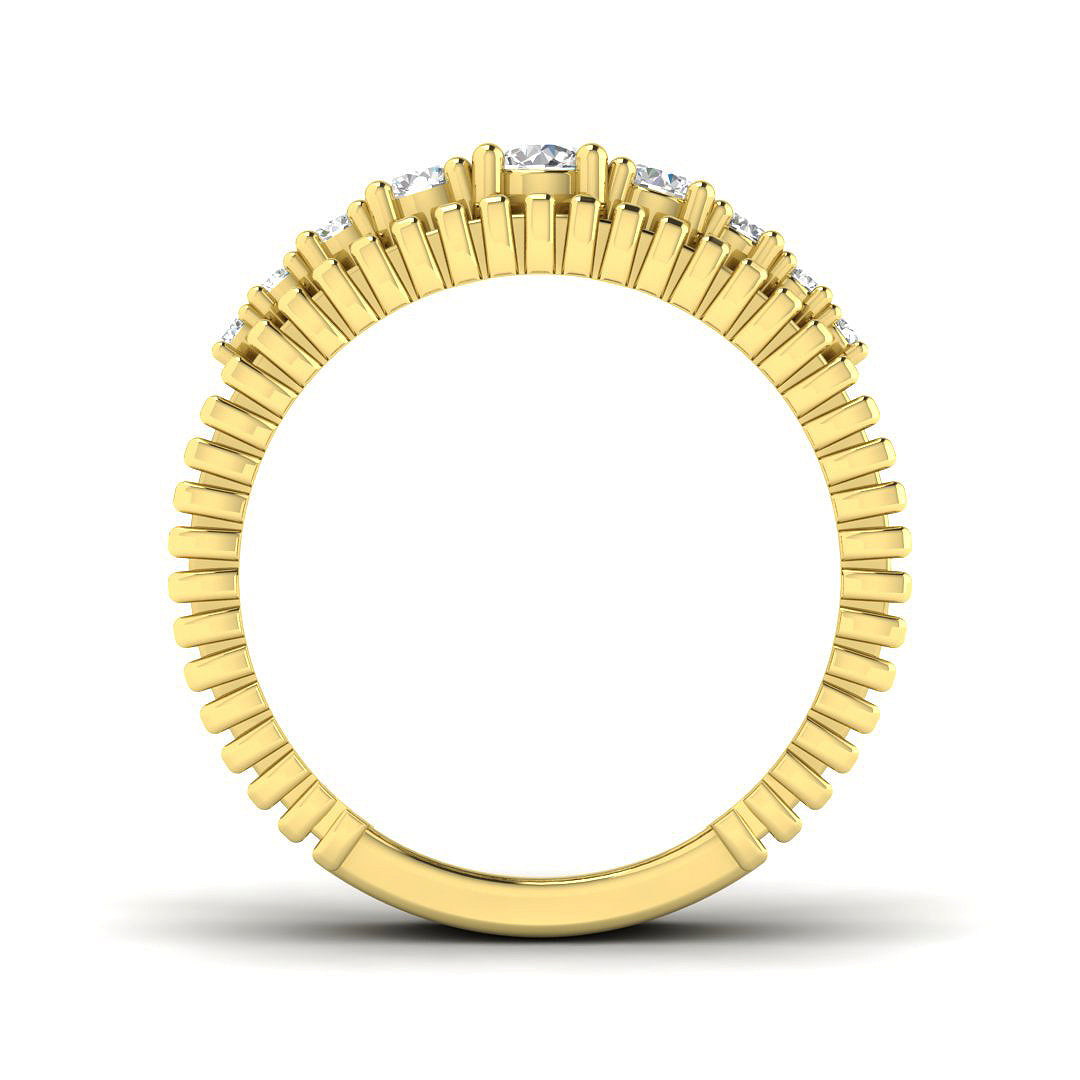 9ct Yellow Gold 0.43ct Laboratory Grown CVD Ring
