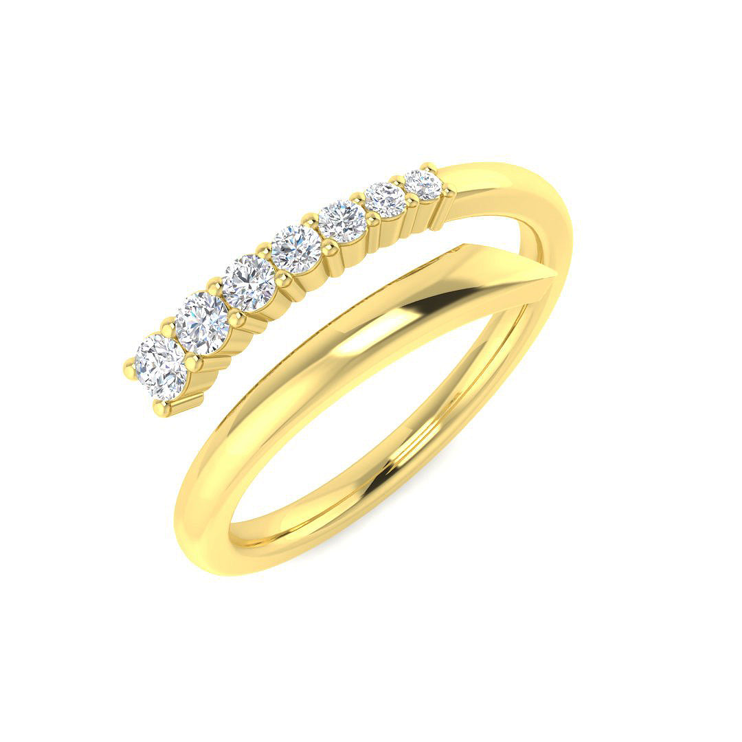 9ct Yellow Gold 0.22ct Laboratory Grown CVD Ring