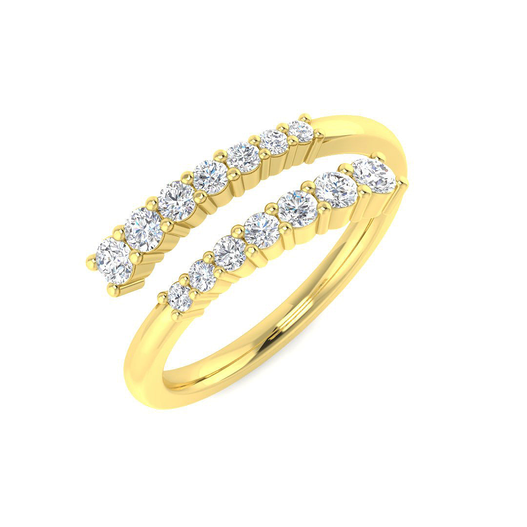 9ct Yellow Gold 0.45ct Laboratory Grown CVD Ring