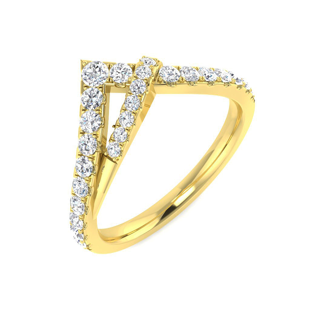 9ct Yellow Gold 0.43ct G SI2 Diamond Ring