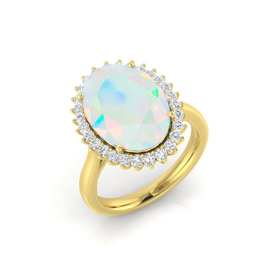 9ct Yellow Gold 4.37ct Opal Ring