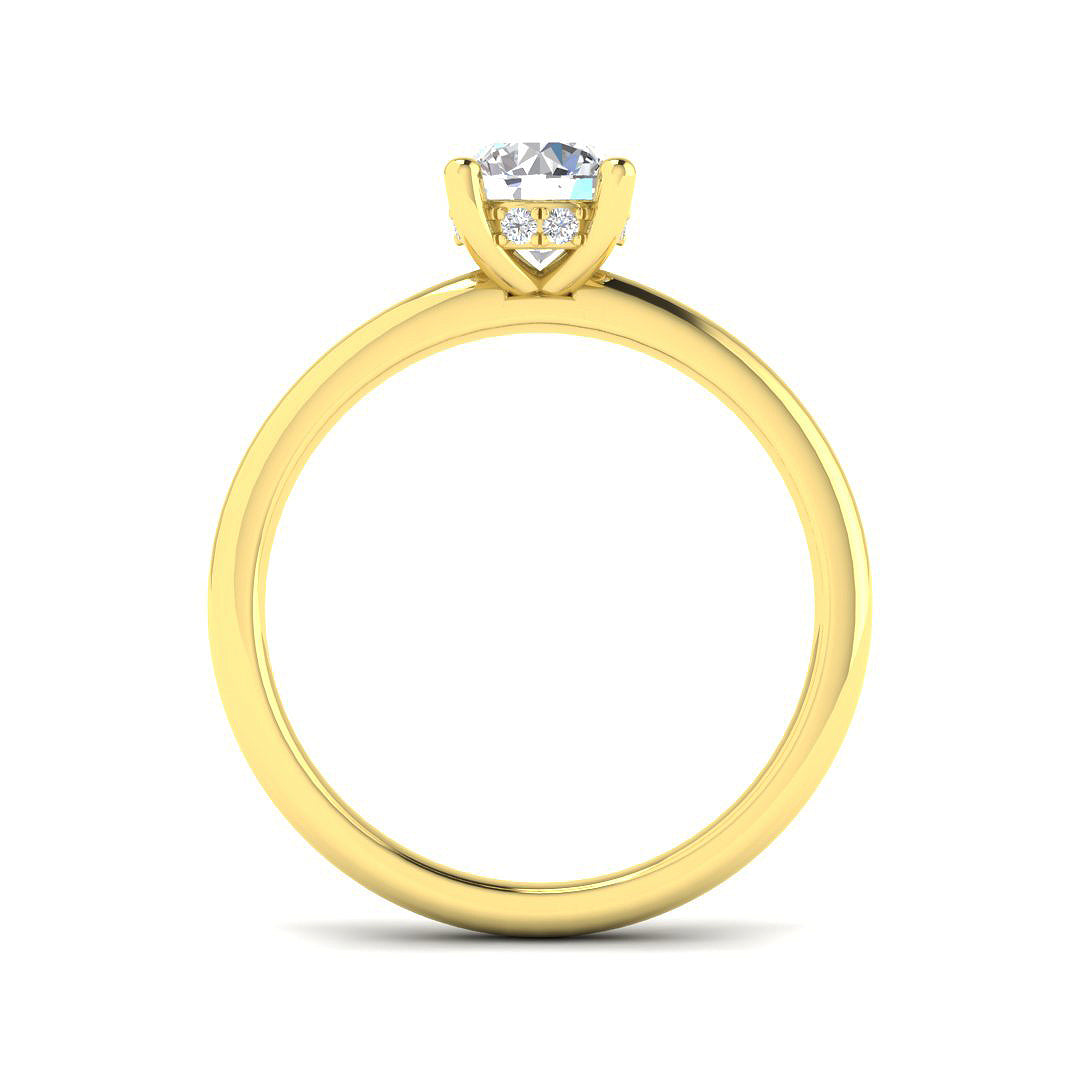 9ct Yellow Gold 0.78ct Laboratory Grown CVD Ring