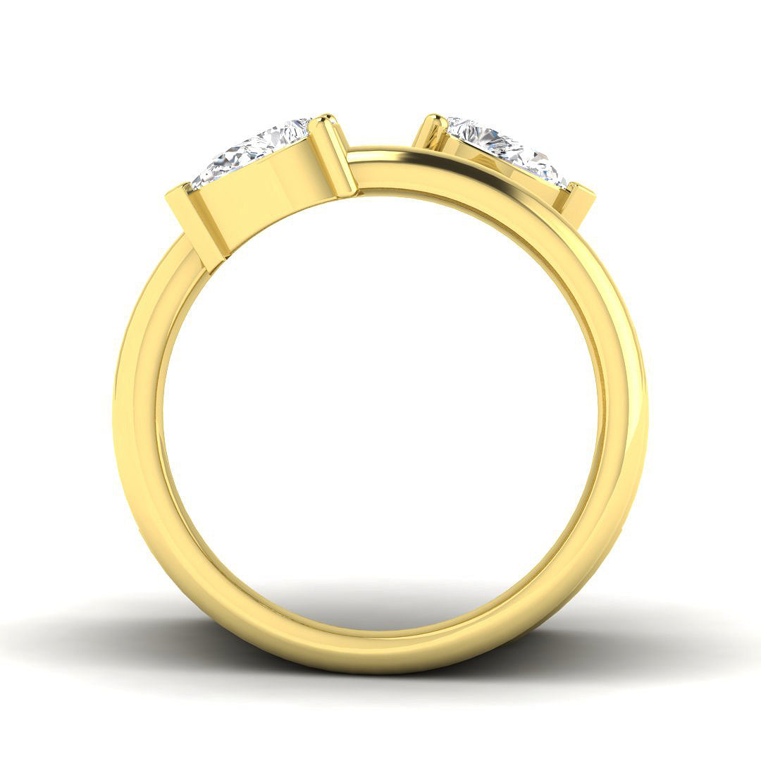 9ct Yellow Gold 0.96ct Laboratory Grown CVD Ring