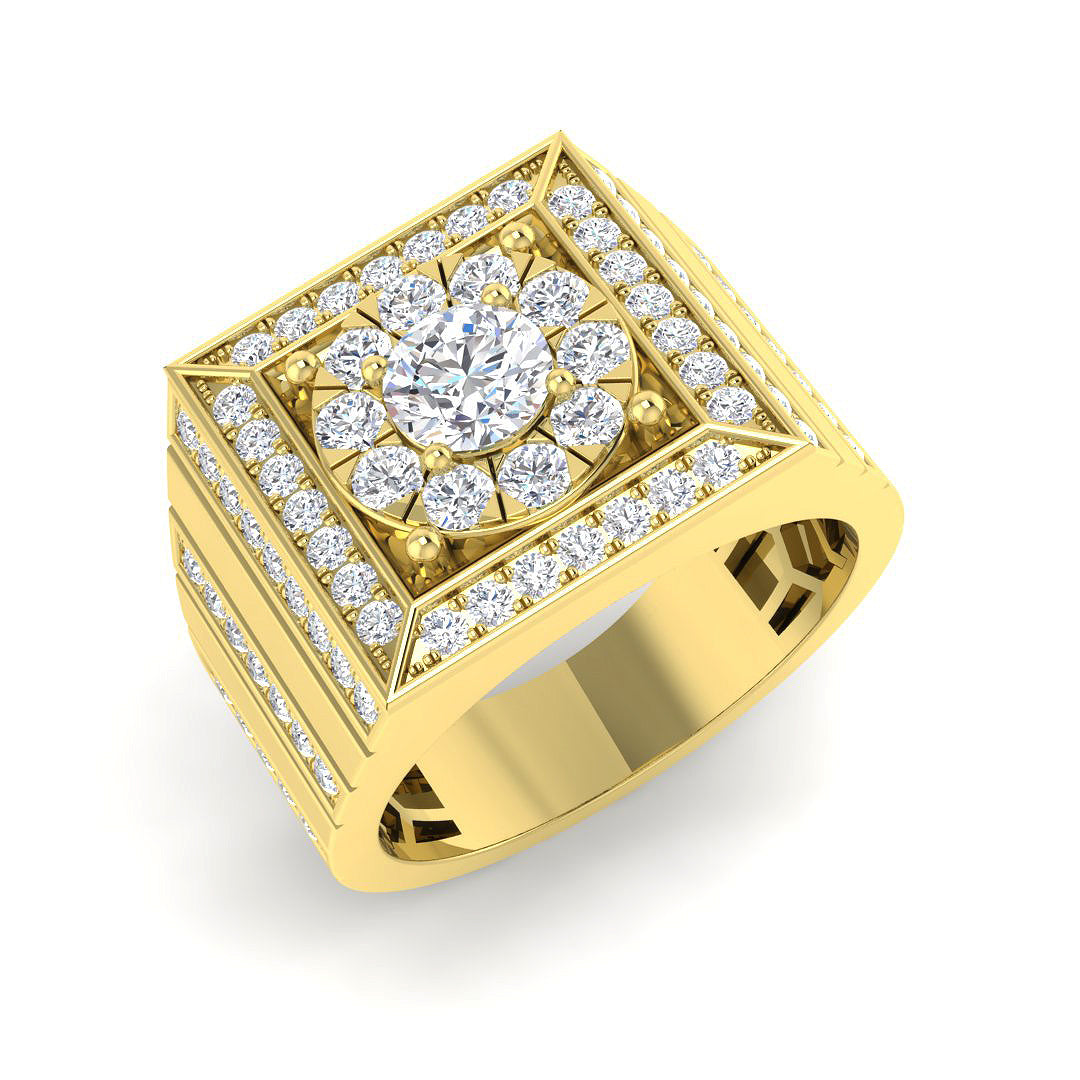 9ct Yellow Gold 2.27ct Laboratory Grown CVD Ring