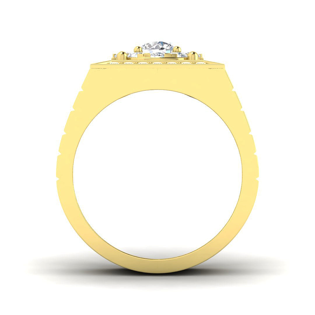 9ct Yellow Gold 2.27ct Laboratory Grown CVD Ring
