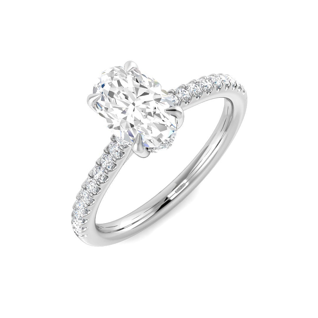 Platinum 1.32ct E VS1 Laboratory Grown CVD Ring