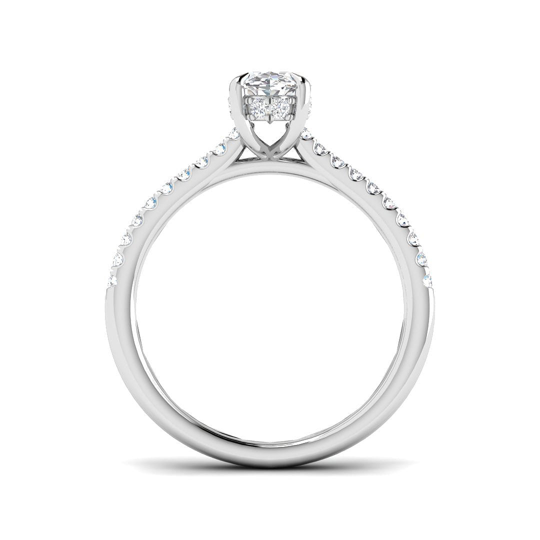 Platinum 1.32ct E VS1 Laboratory Grown CVD Ring