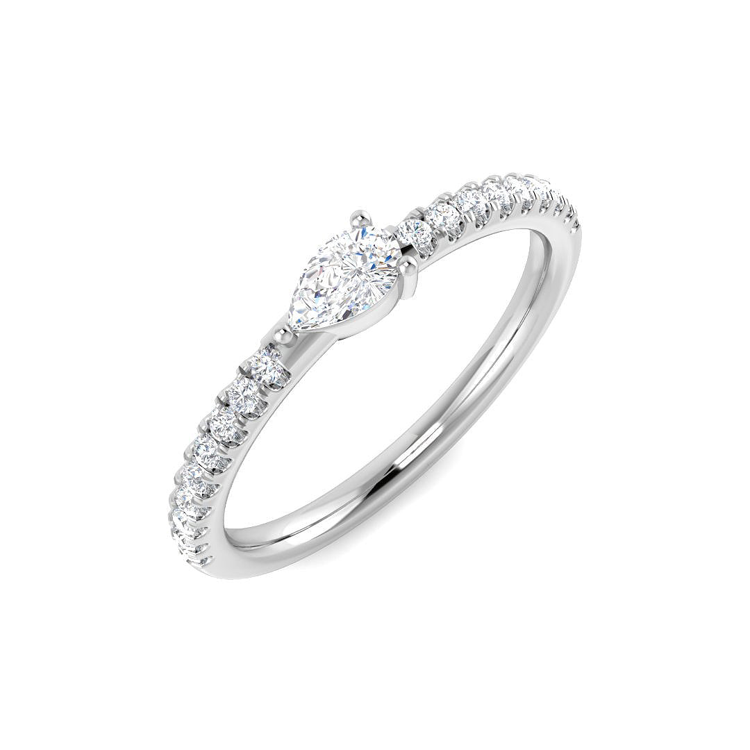 9ct White Gold 0.35ct Diamond Ring
