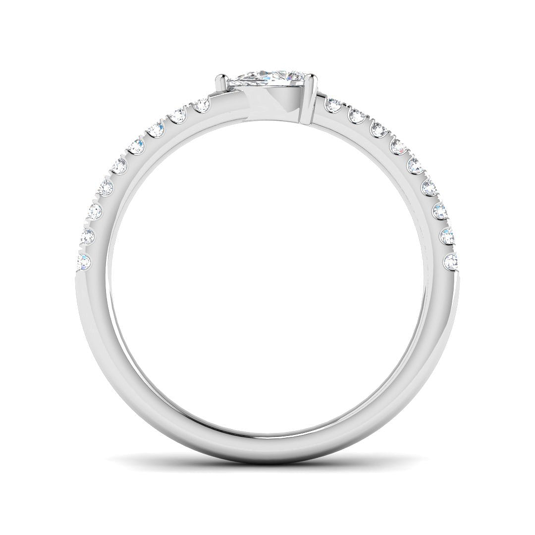 9ct White Gold 0.35ct Diamond Ring
