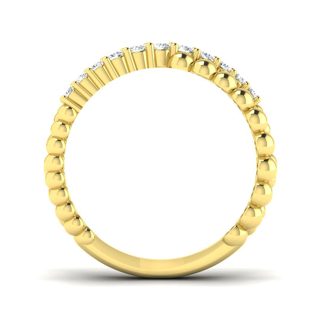 9ct Yellow Gold 0.25ct Laboratory Grown CVD Ring
