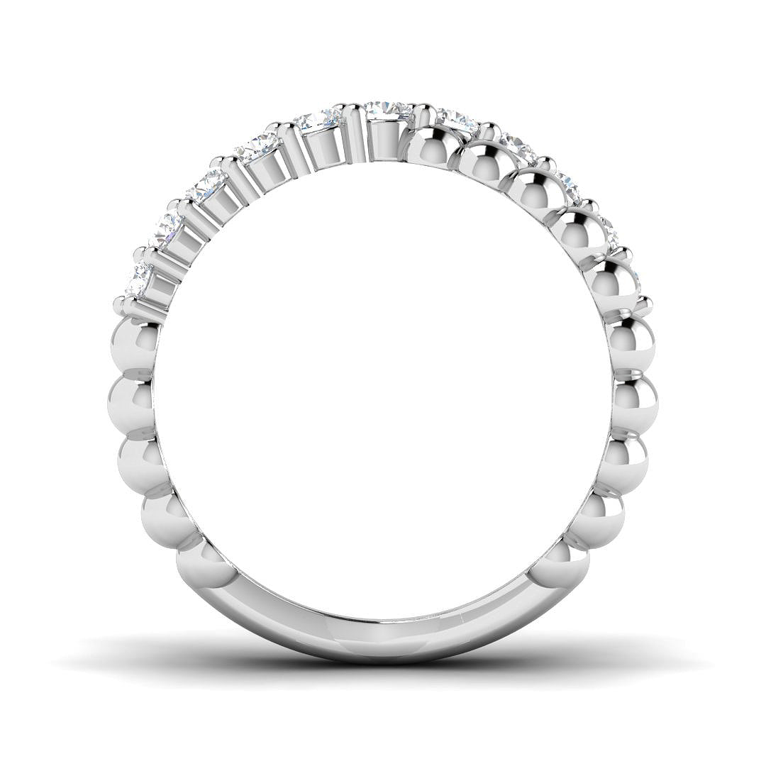 9ct White Gold 0.49ct Laboratory Grown CVD Ring