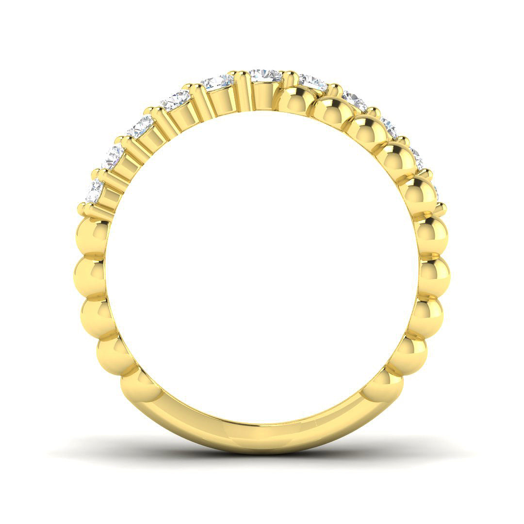 9ct Yellow Gold 0.49ct G SI2 Diamond Ring