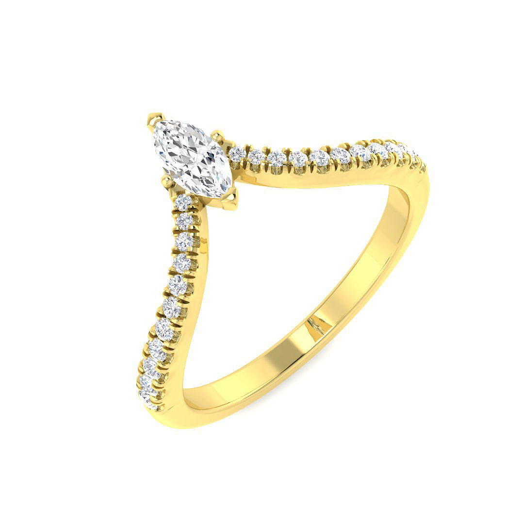 9ct Yellow Gold 0.40ct Diamond Ring
