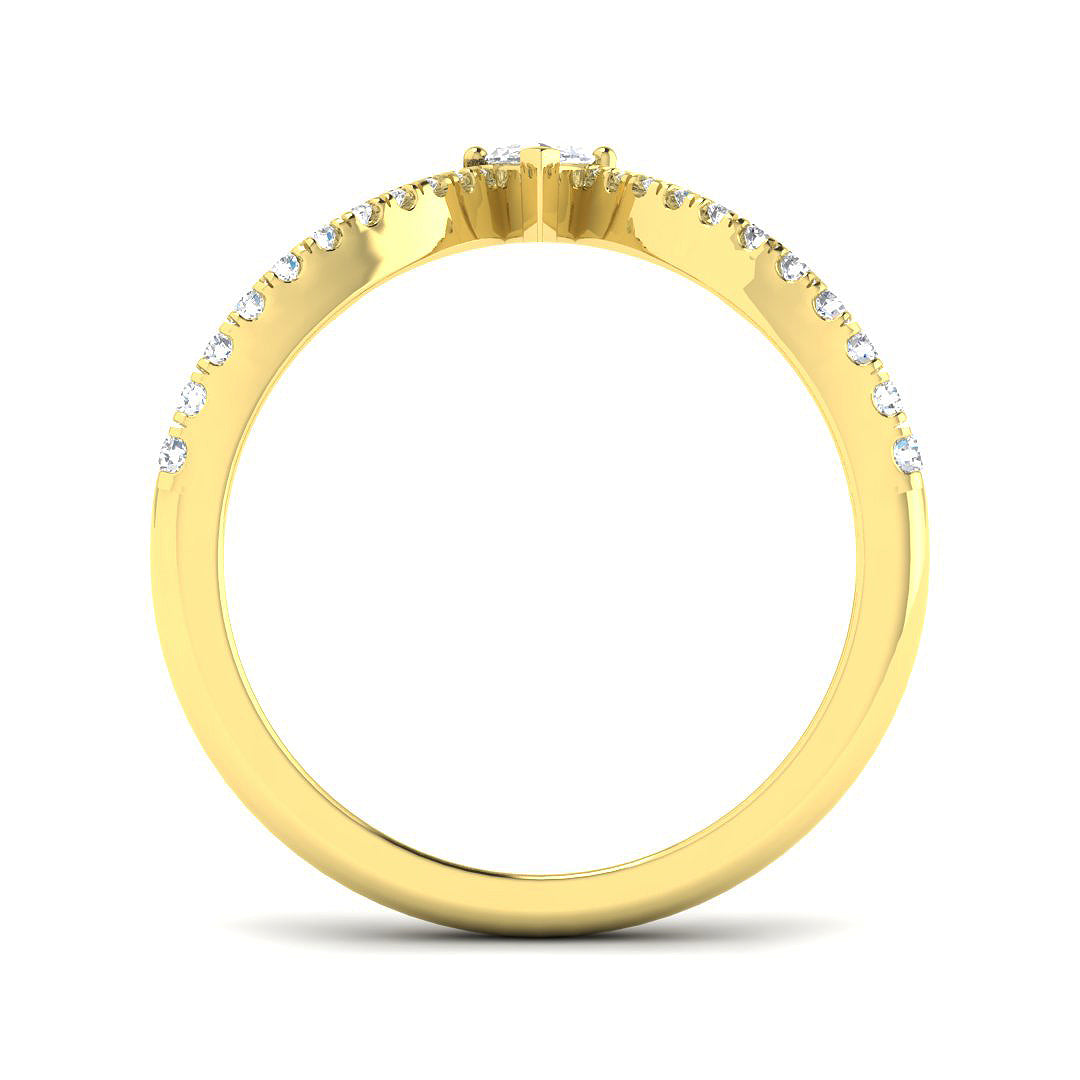 9ct Yellow Gold 0.40ct Diamond Ring