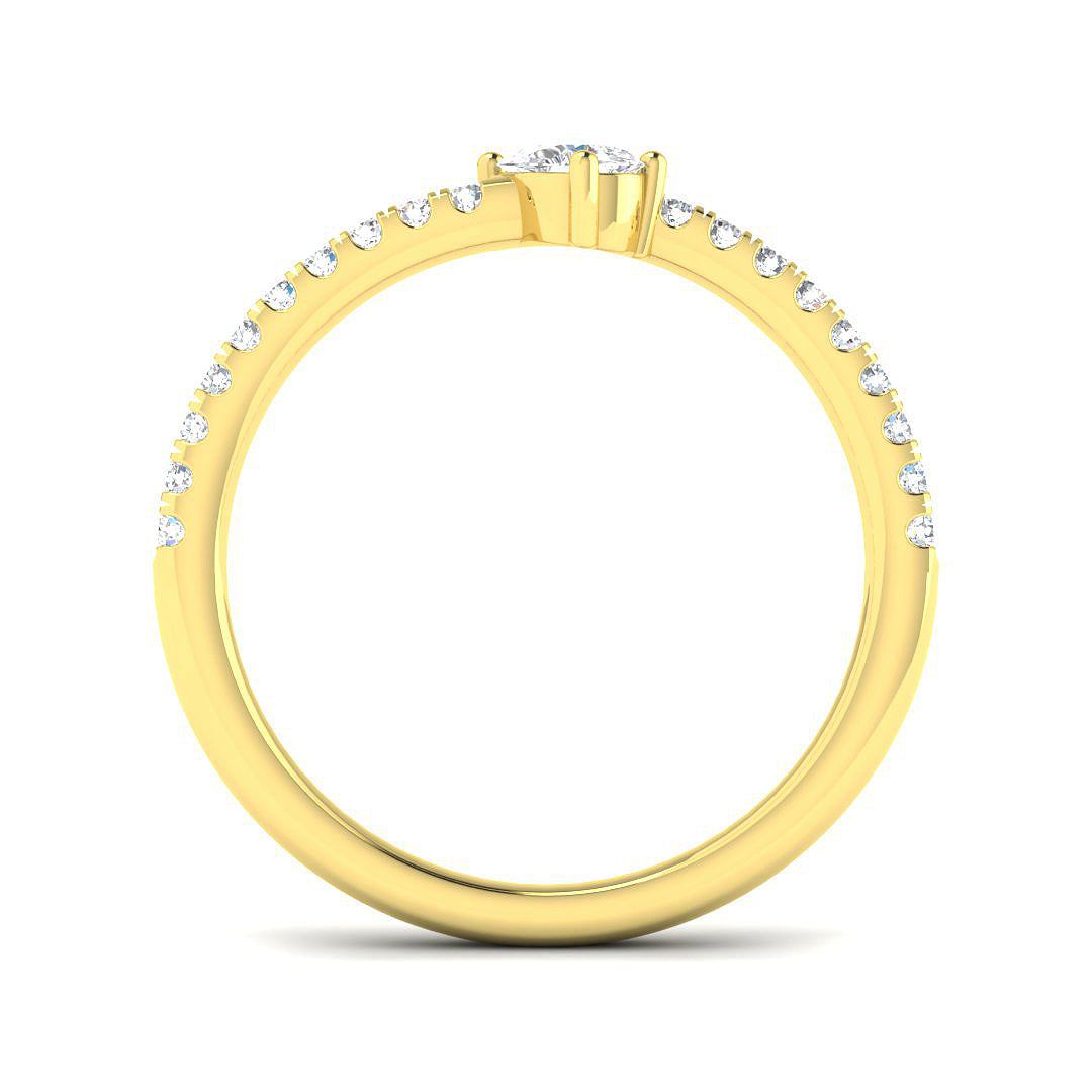 9ct Yellow Gold 0.36ct Diamond Ring