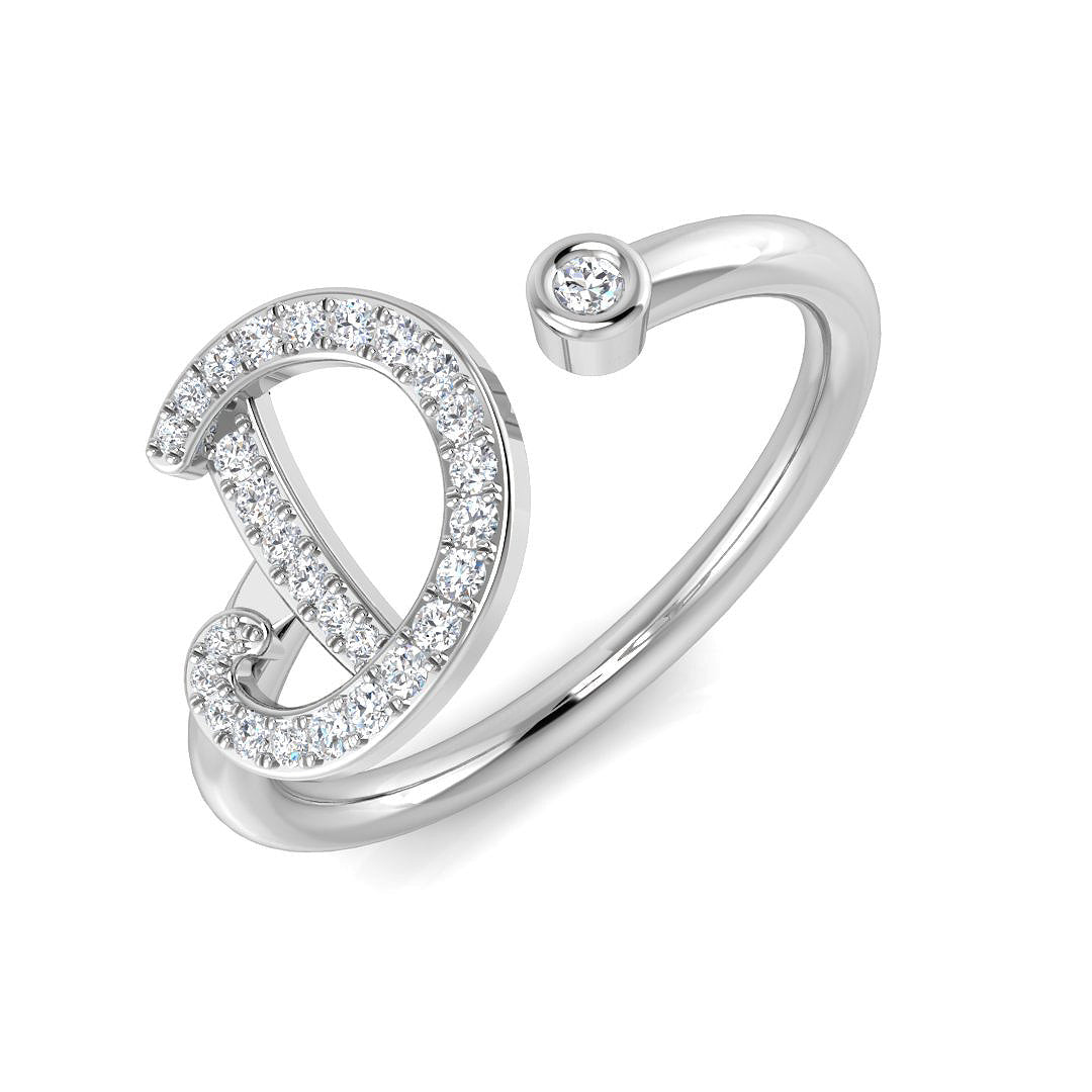 9ct White Gold 0.14ct G SI2 Diamond Ring