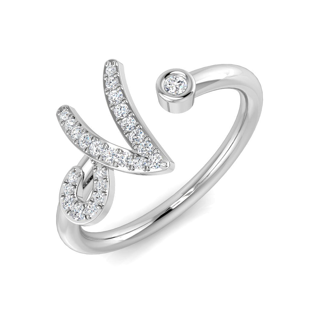 9ct White Gold 0.10ct G SI2 Diamond Ring