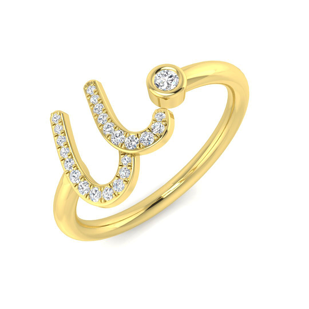 9ct Yellow Gold 0.10ct G SI2 Diamond Ring