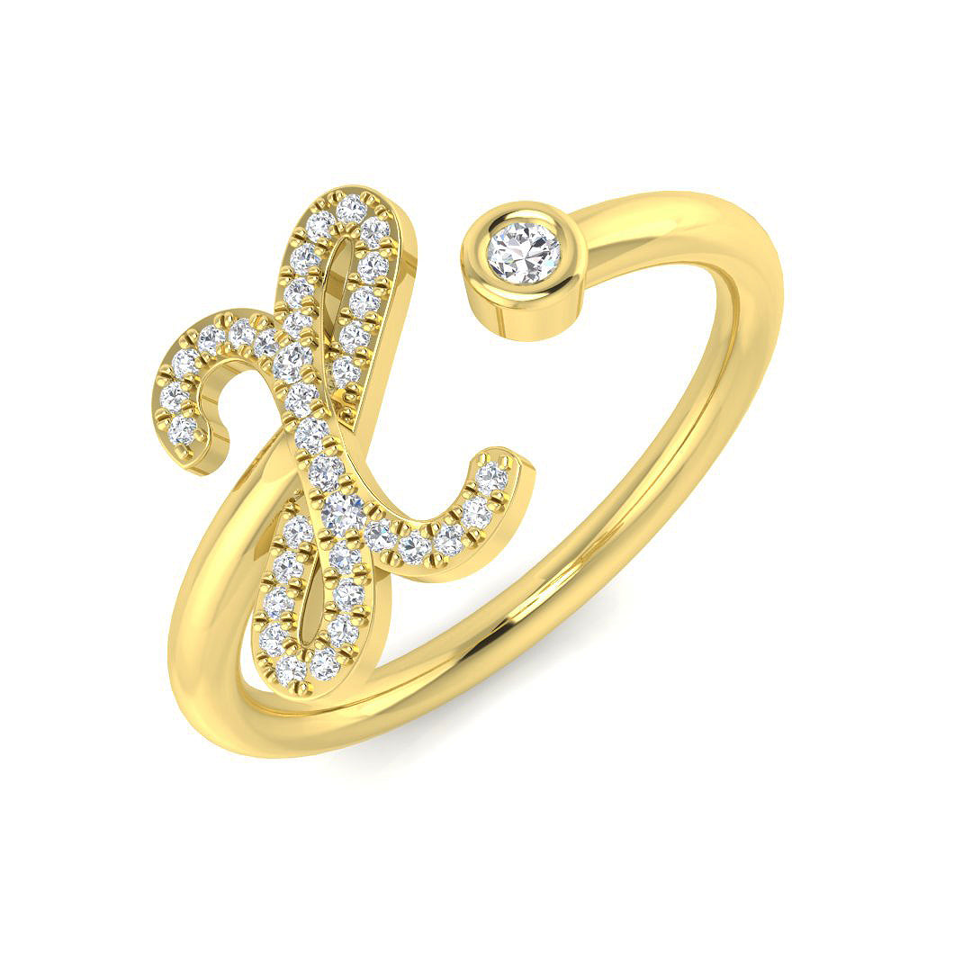 9ct Yellow Gold 0.10ct G SI2 Diamond Ring