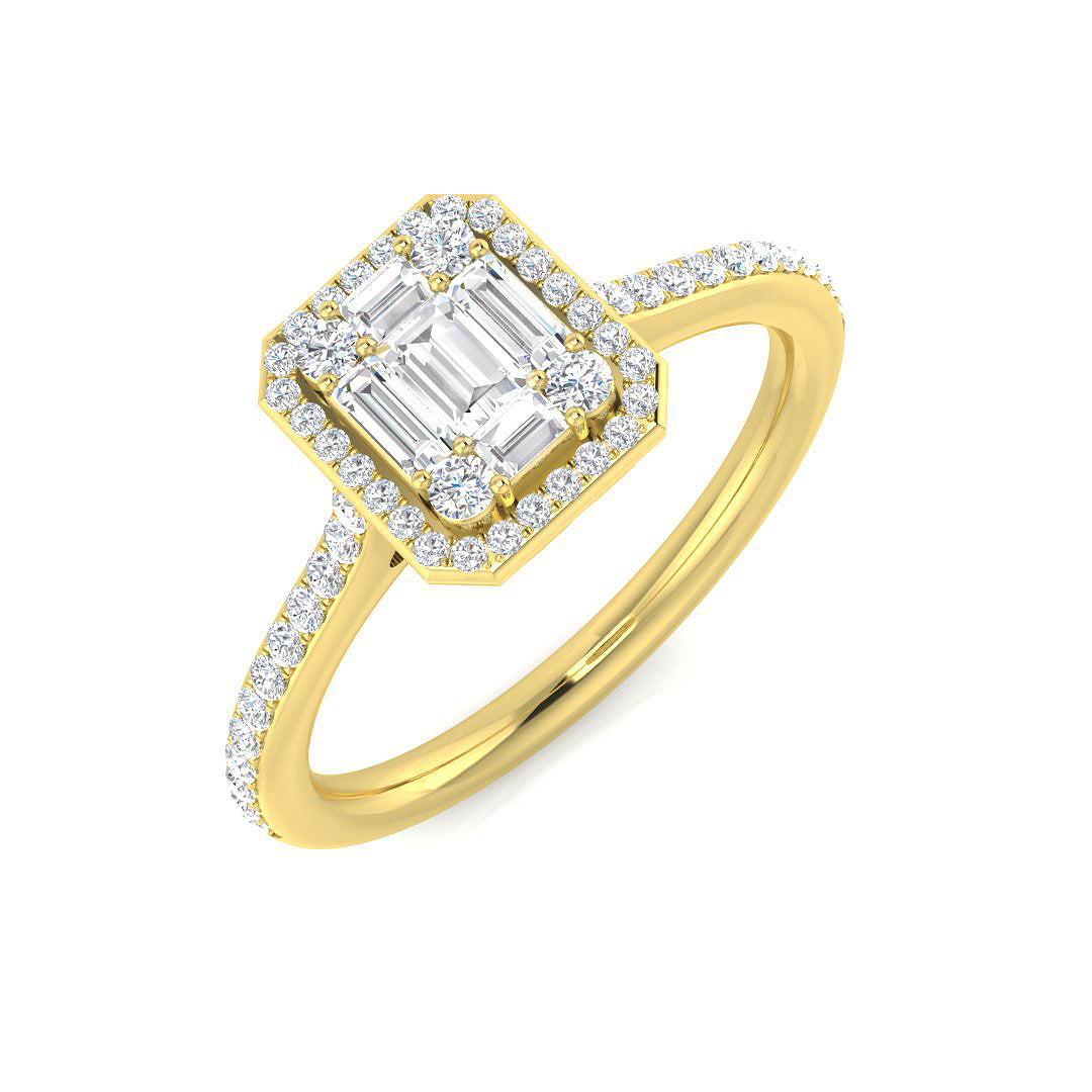14ct Yellow Gold 0.43ct G SI2 Diamond Ring