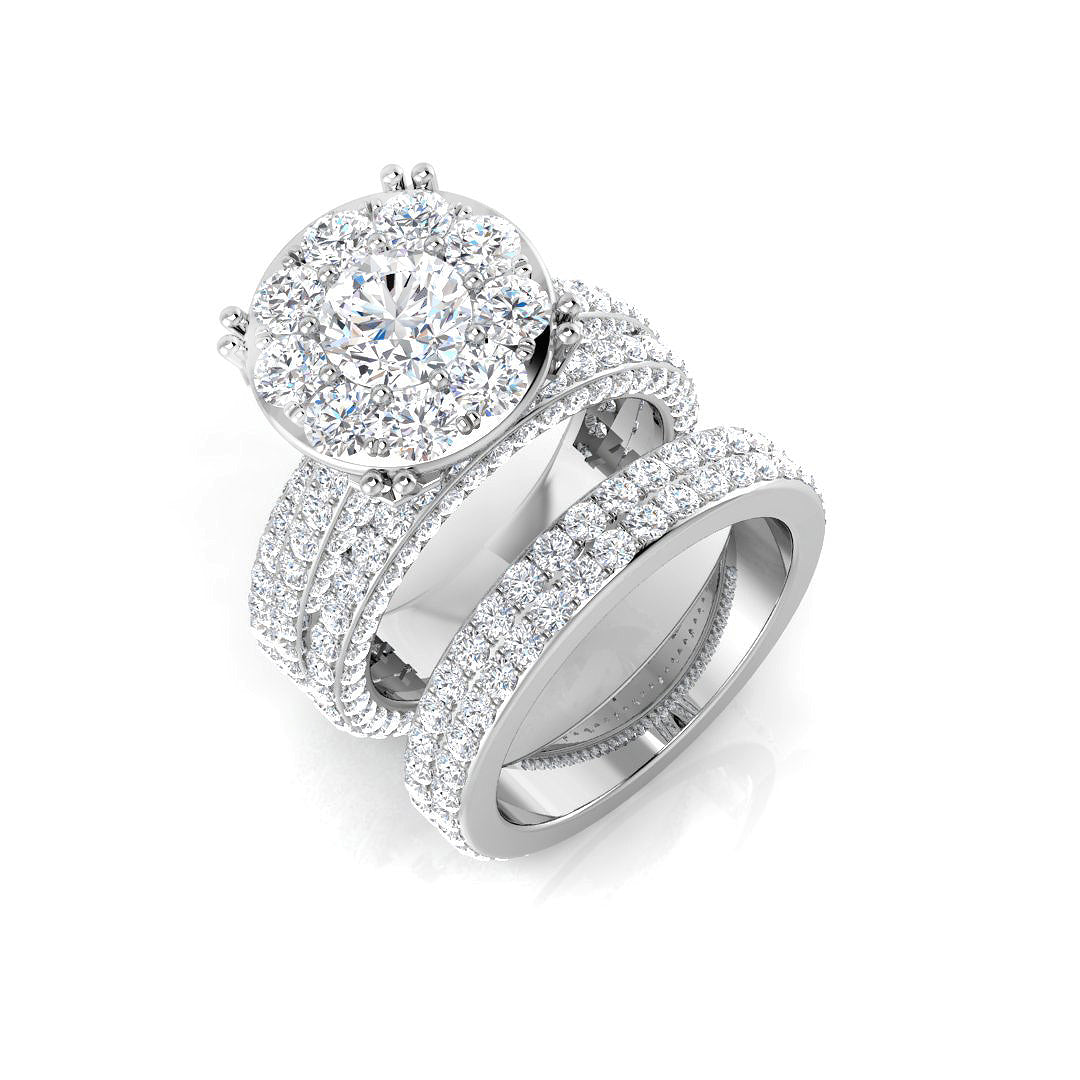 9ct White Gold 5.69ct Laboratory Grown CVD Ring