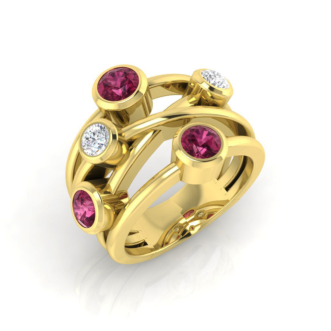 9ct Yellow Gold 1.43ct G SI2 Diamond Ring