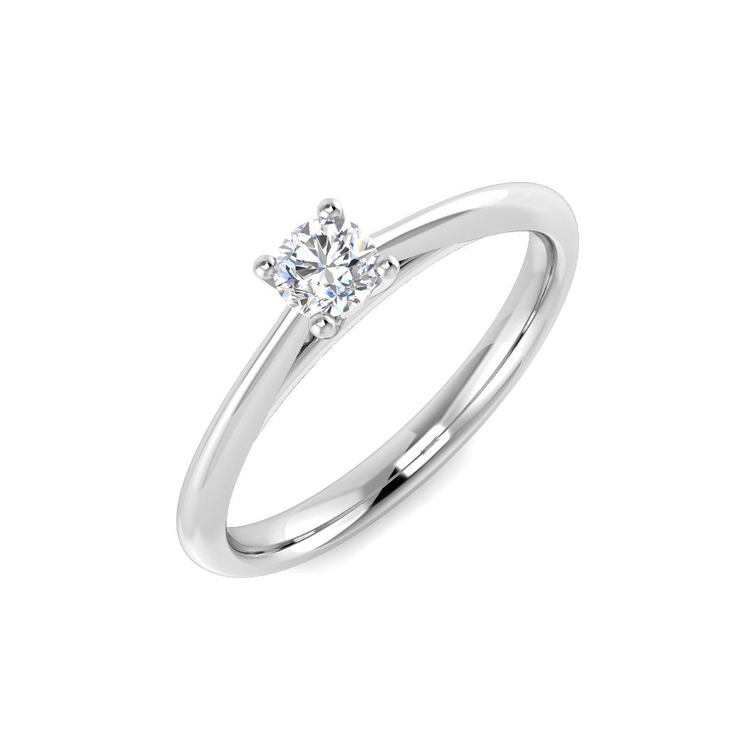 Platinum 0.18ct Laboratory Grown CVD Ring