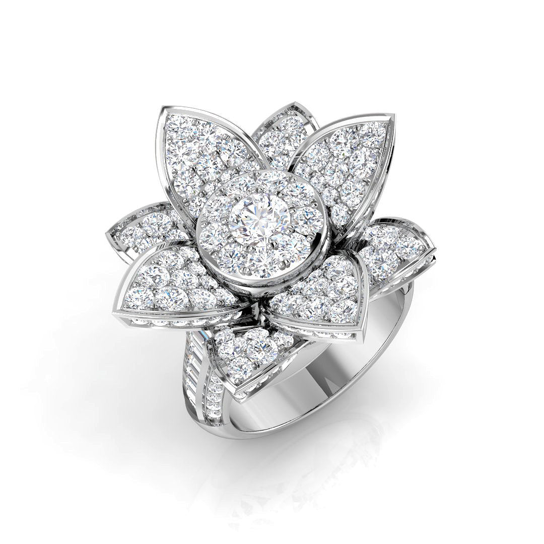 9ct White Gold 3.48ct G SI2 Diamond Ring