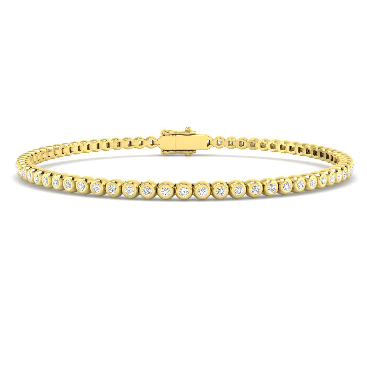 9ct Yellow Gold 1.10ct G SI2 Diamond Bracelet