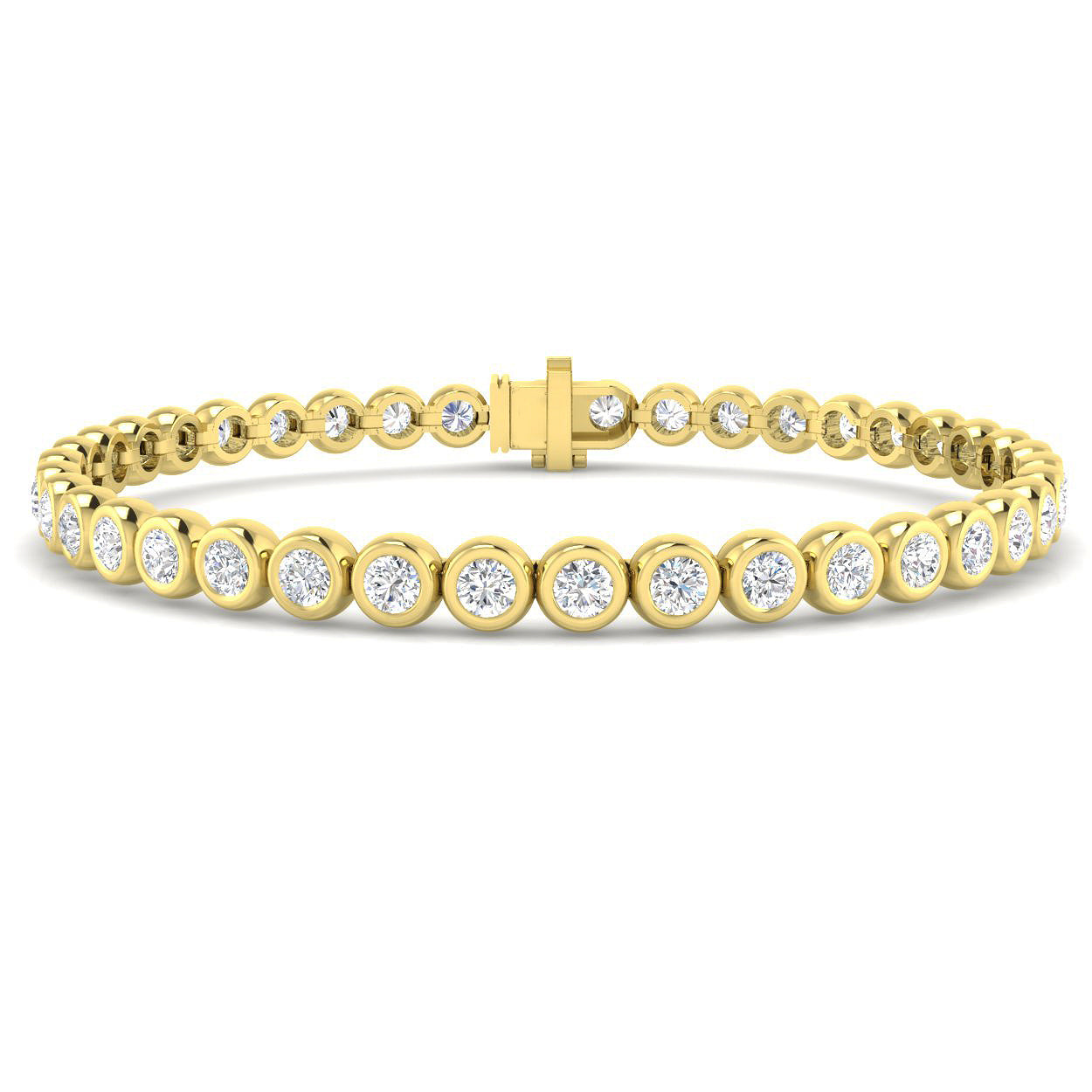 18ct Yellow Gold 5.02ct Laboratory Grown CVD Bracelet
