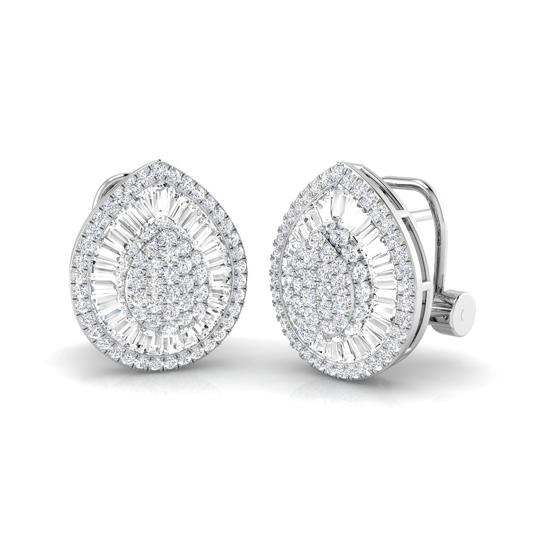 18ct White Gold 1.50ct G SI1 Diamond Earrings