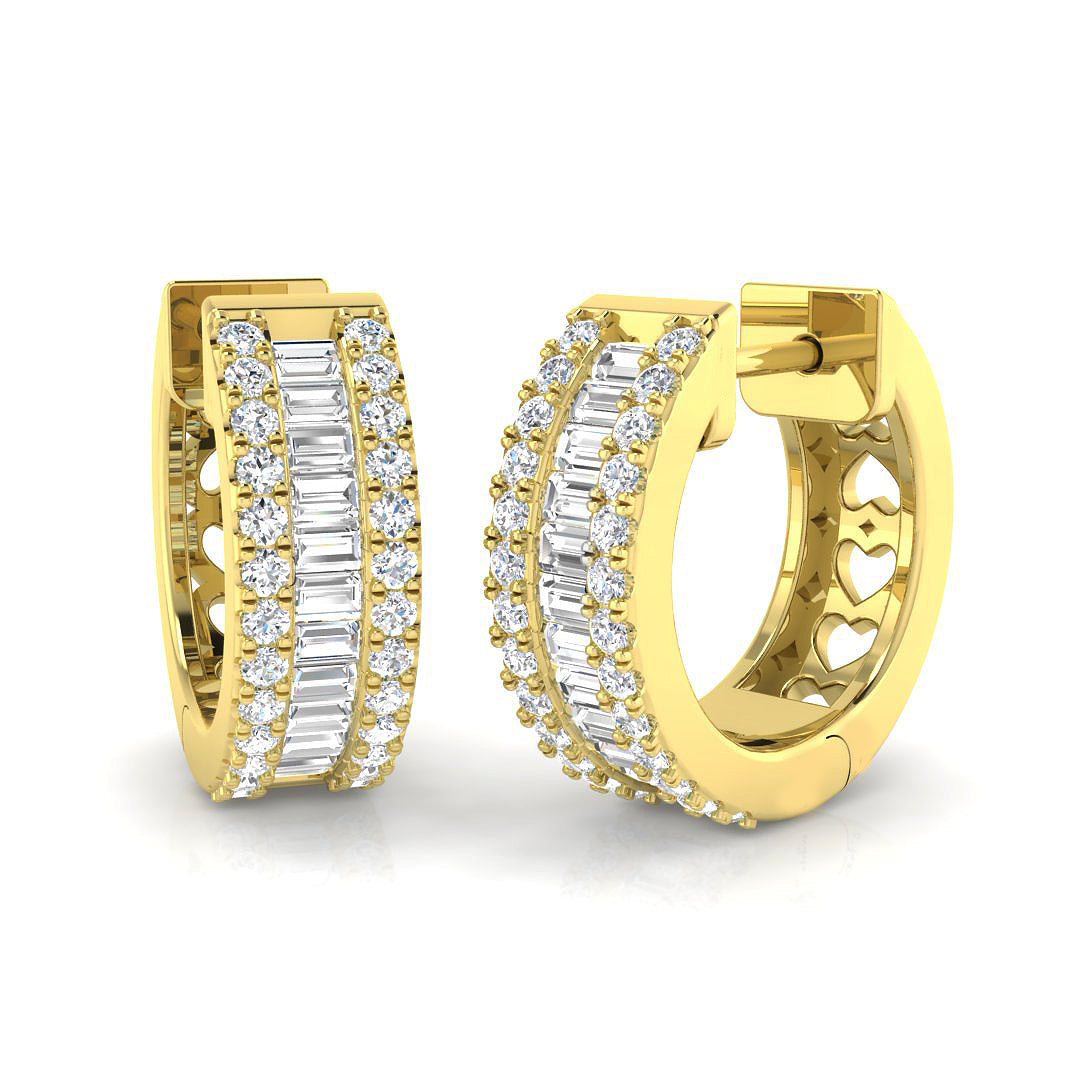 18ct Yellow Gold 0.62ct G SI2 Diamond Earrings
