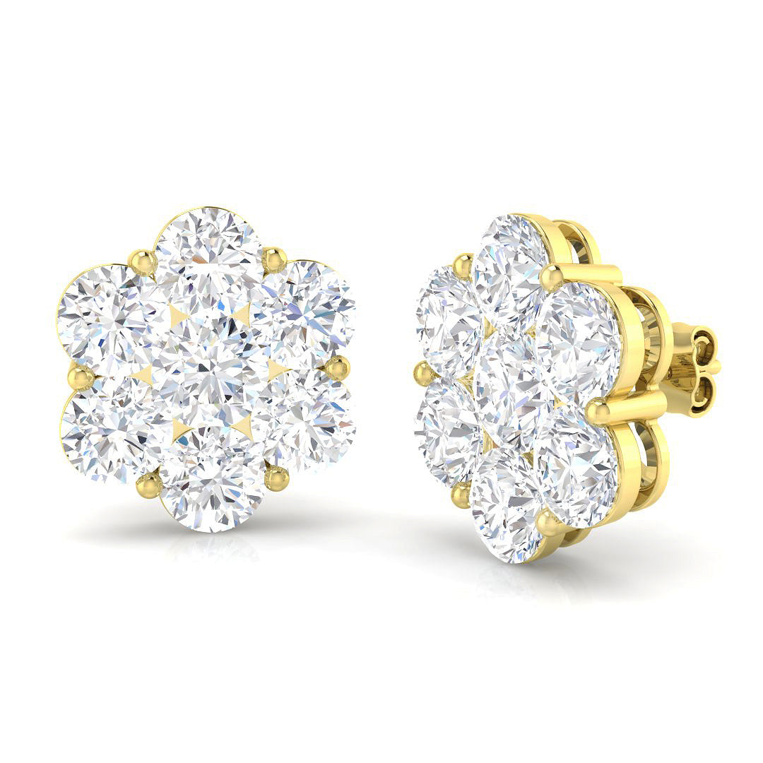 9ct Yellow Gold 0.60ct G I1 Diamond Earrings