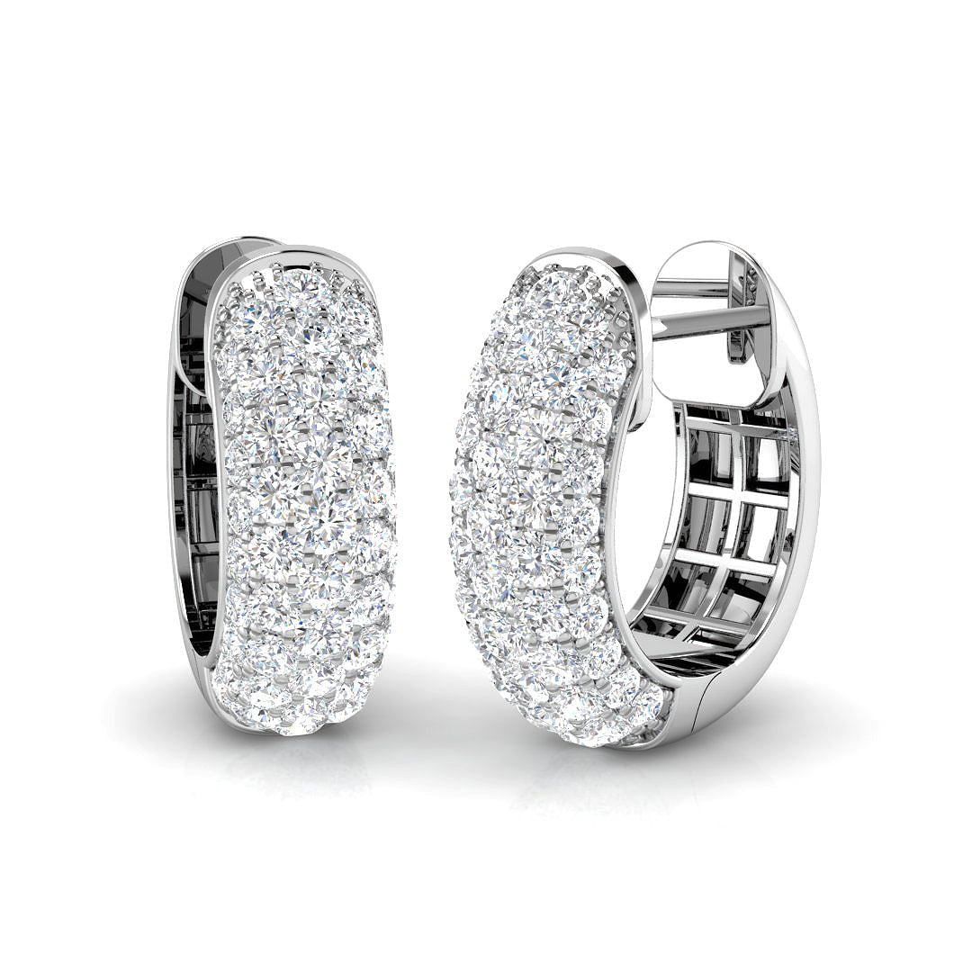 18ct White Gold 1.72ct G SI2 Diamond Earrings