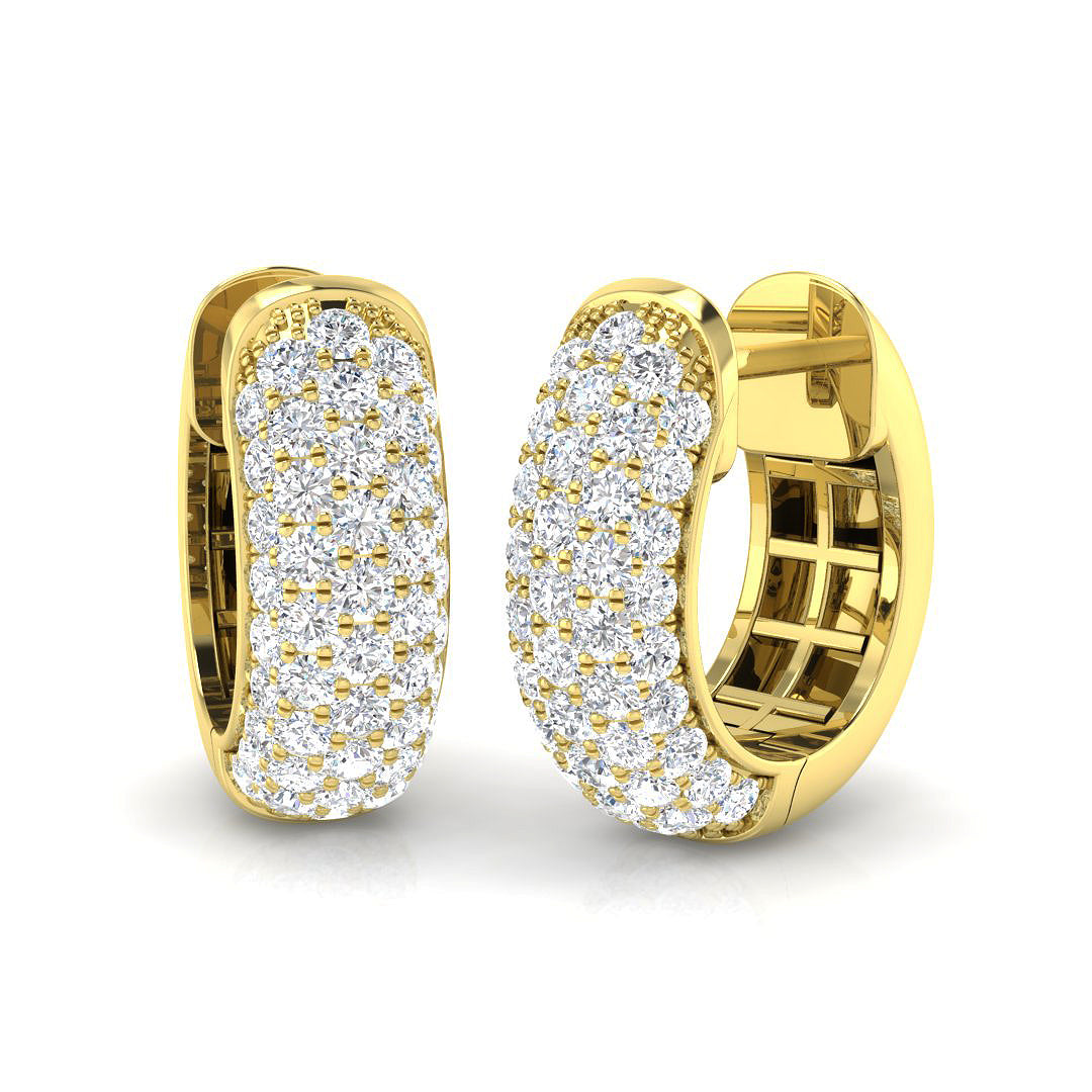 9ct Yellow Gold 0.40ct G SI2 Diamond Earrings