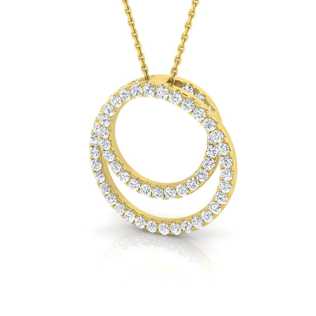 9ct Yellow Gold 0.77ct Laboratory Grown CVD Pendant