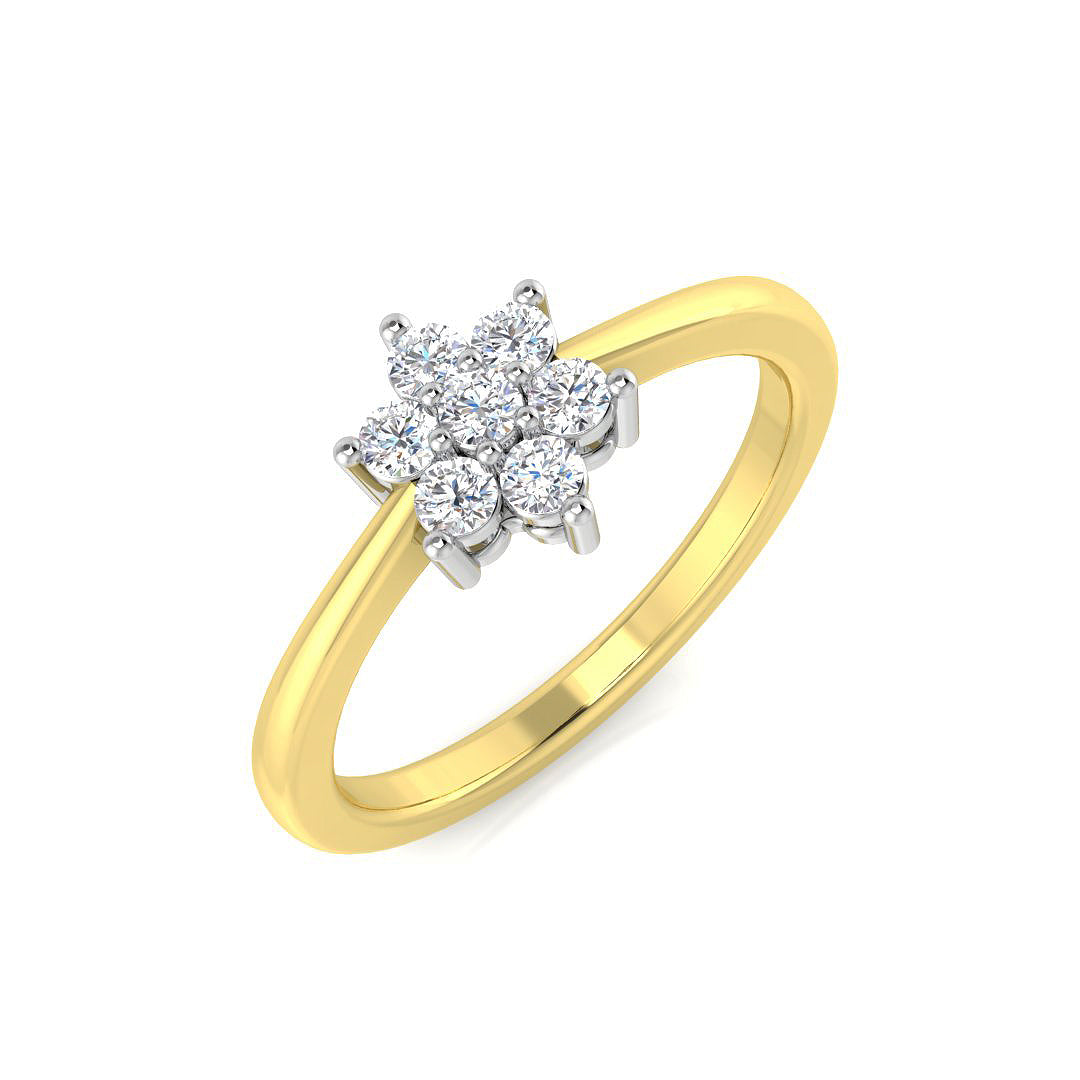 9ct Yellow Gold 0.25ct Laboratory Grown CVD Ring